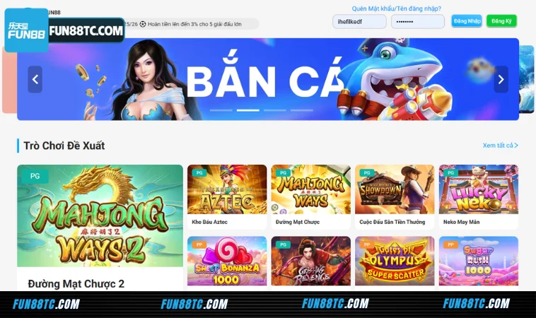 Fun88 Đăng Nhập Nhà Cái Uy Tín Top 1: Fun88tc, Fun 88 30 Khám phá kho trò chơi Fun 88 cung cấp